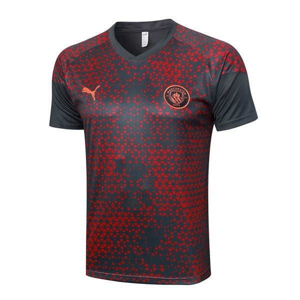 Trikot Trainingsshirt Manchester City 2024 Rote Grau